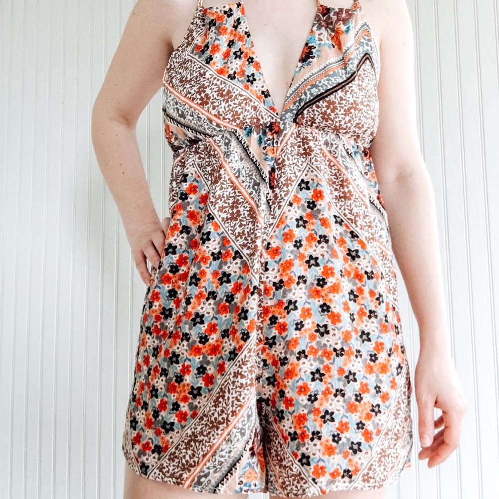 Honey Belle Boho Tank Top Romper Womens Small